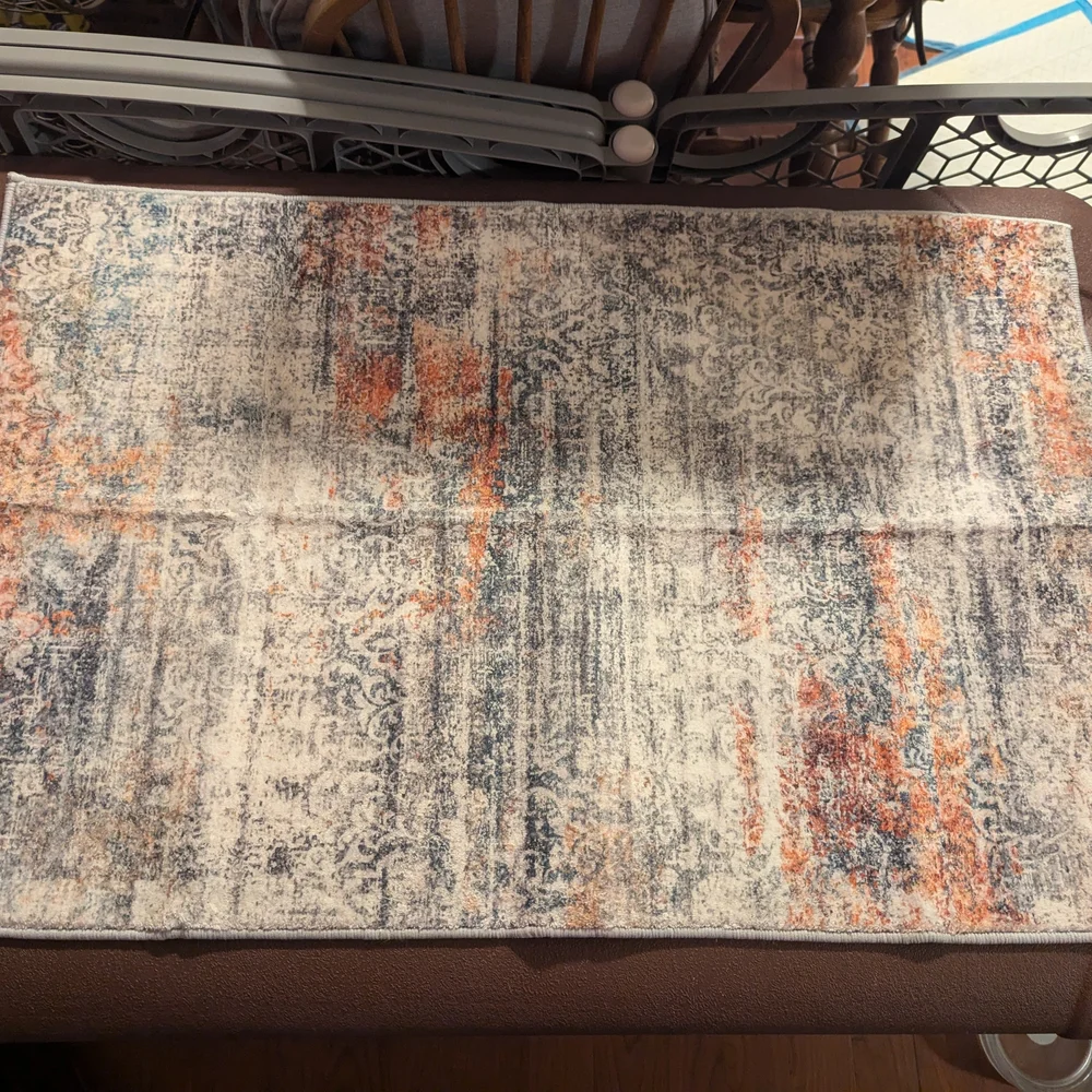 Multicolor Abstract Area Rug